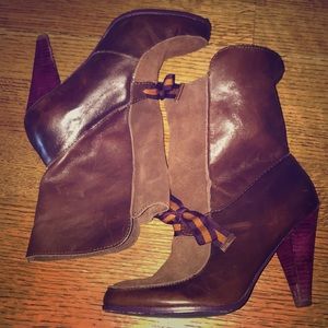 Unique leather boots bought at TJ Maxx